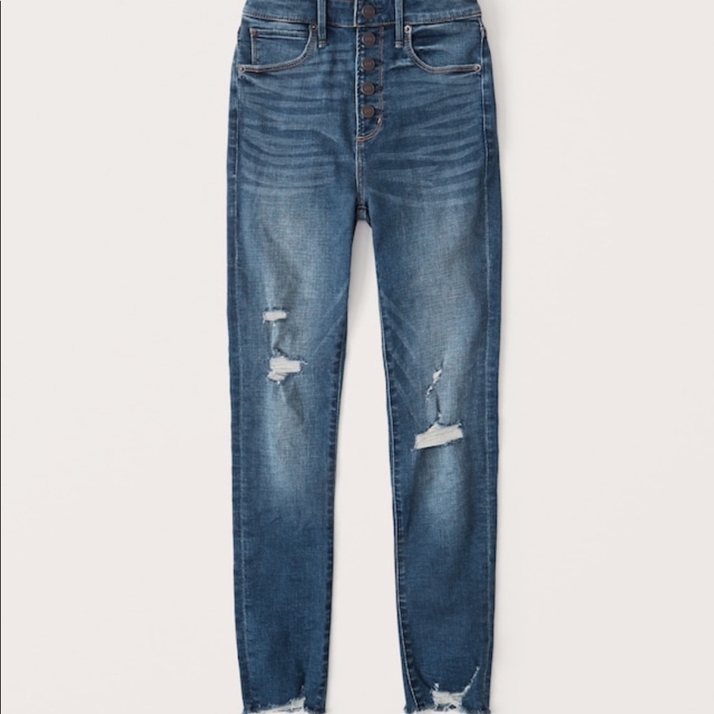 Abercrombie super skinny ankle high rise 28